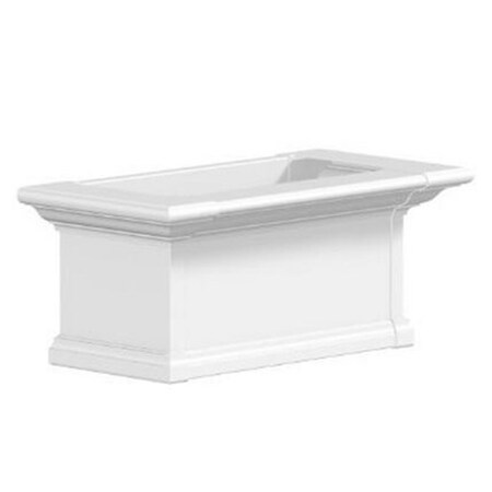Lawnitator Yorkshire 2 ft. Window Box - White LA2621767